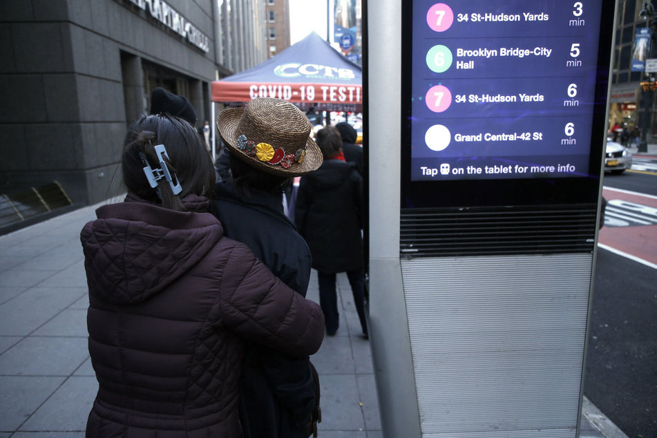 New Yorkers have had to spend upward of five hours in long lines in the mid-December cold in order to get a test.