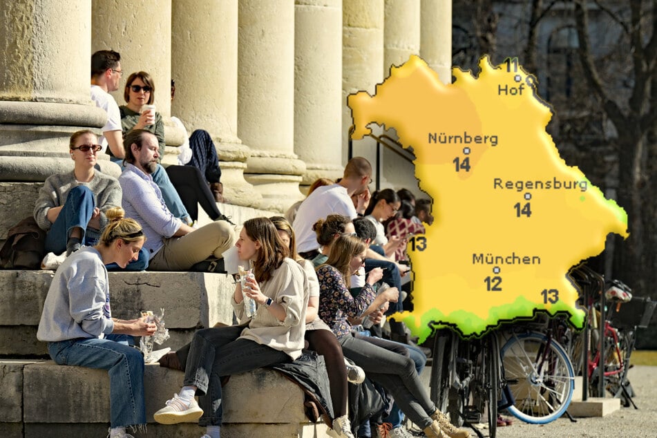 Bei milden Temperaturen und viel Sonnenschein lockt es die Bayern nach draußen.