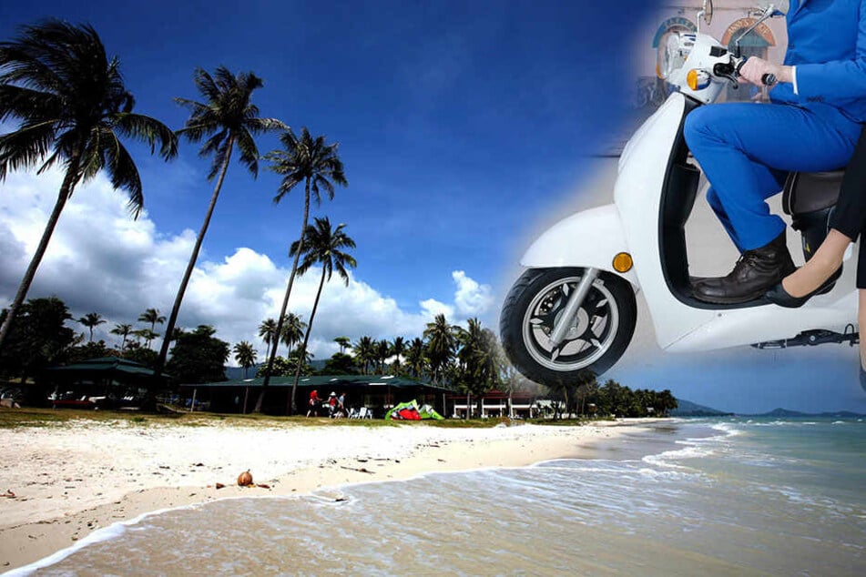 Zwei Deutsche starben jetzt auf der beliebten Ferieninsel Koh Samui in Thailand. (Bildmontage)