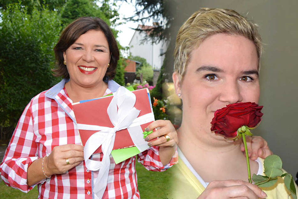 Vera Int-Veen hat eine Überraschung für Beate vorbereitet.