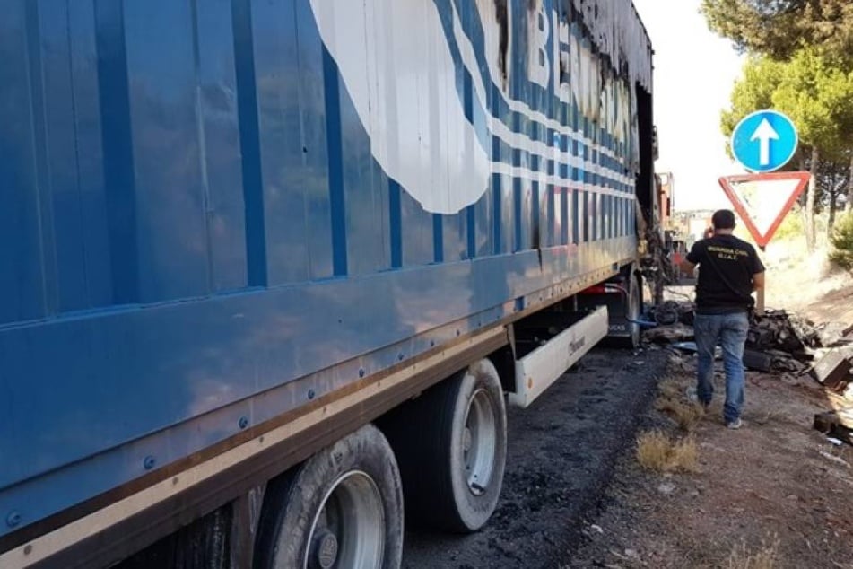 In diesem Truck soll Sophia L. mitgefahren sein, dann passierte das Verbrechen.
