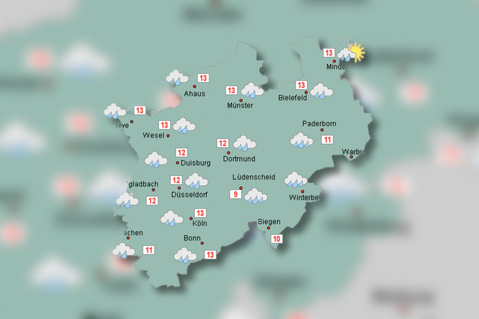 Deutlich weniger ungemütlich wird das Wetter in der kommenden Woche in NRW.