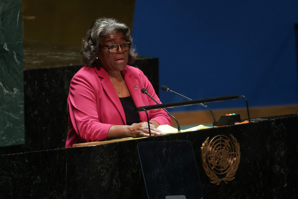 US Ambassador to the United Nations Linda Thomas-Greenfield rejected a previous Security Council resolution that did not affirm Israel's "right to self-defense."