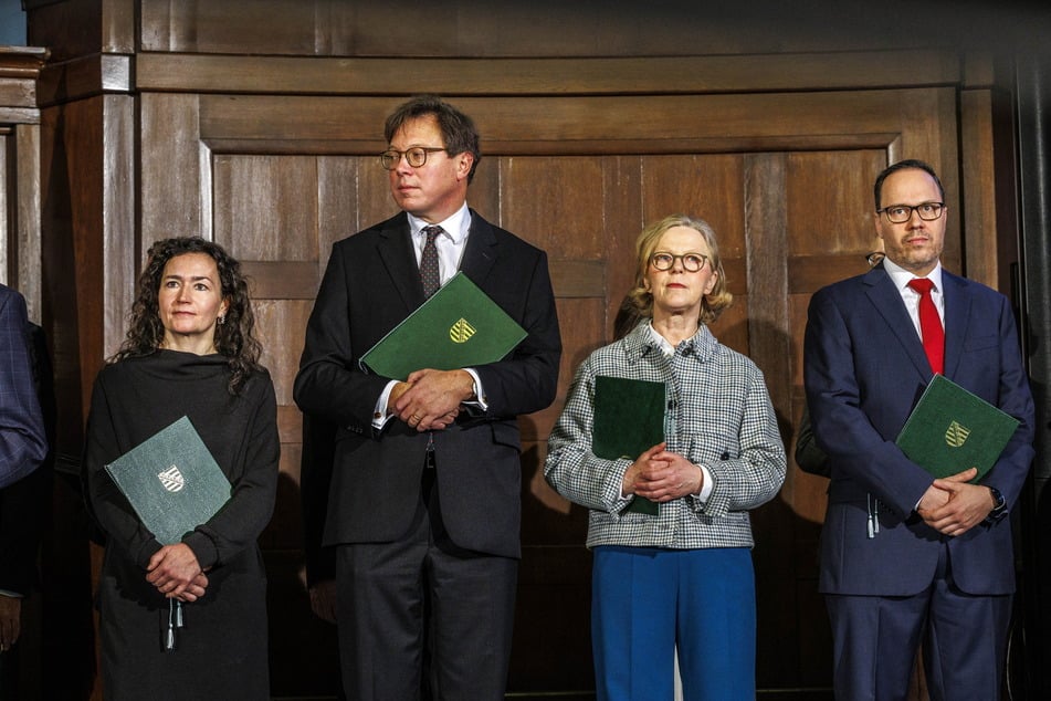 Die Neuen: Constanze Geiert (48, CDU, v.l.), Georg-Ludwig von Breitenbuch (53, CDU), Regina Kraushaar (60, CDU) und Dirk Panter (50, SPD).