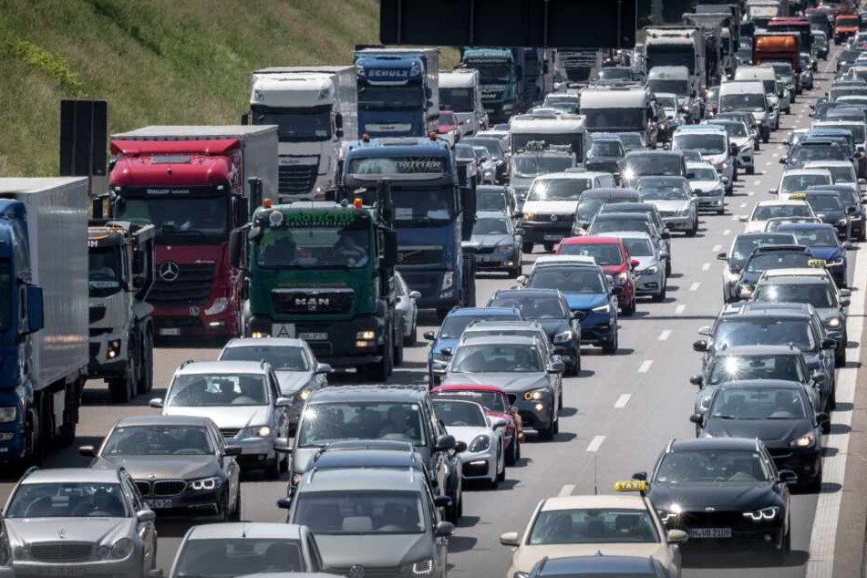 Auf der A9 in Richtung Nürnberg staute sich der Verkehr.