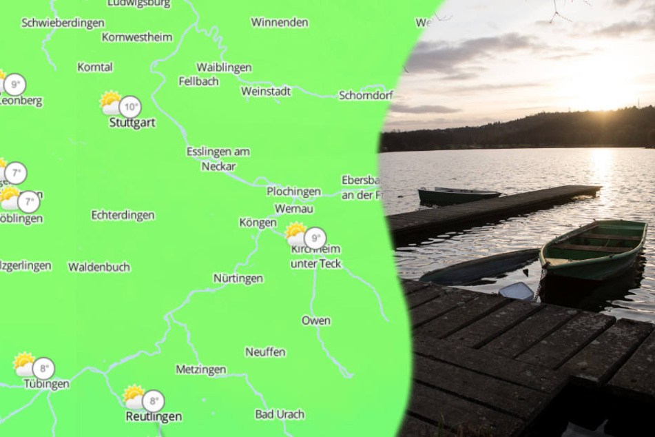 Die kommenden Werte sind laut Deutschem Wetterdienst sogar deutlich zu hoch für die Jahreszeit. (Fotomontage)