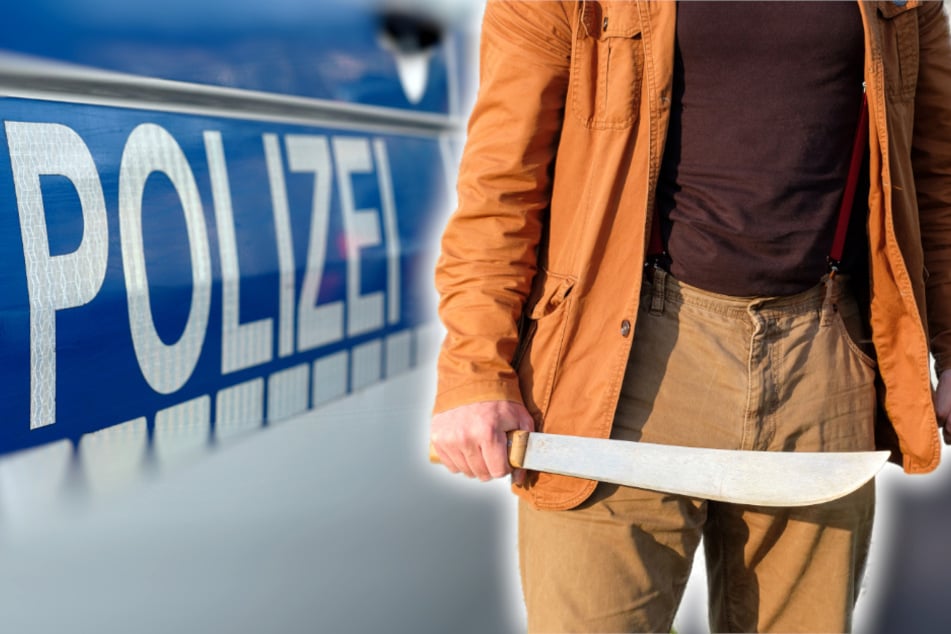 Verrückt! Mann bedroht ÖPNV-Streikende mit Schwertern