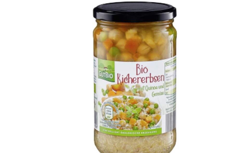 Die Clama GmbH ruft diese "Bio Kichererbsen" mit MHD 31.12.2023 zurück. Sie werden bei Aldi Nord verkauft.