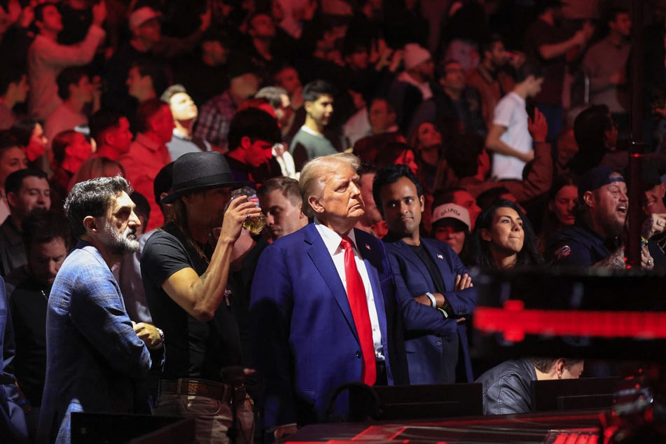 President-elect Donald Trump got a warm reception as he attended UFC fight night on Saturday.