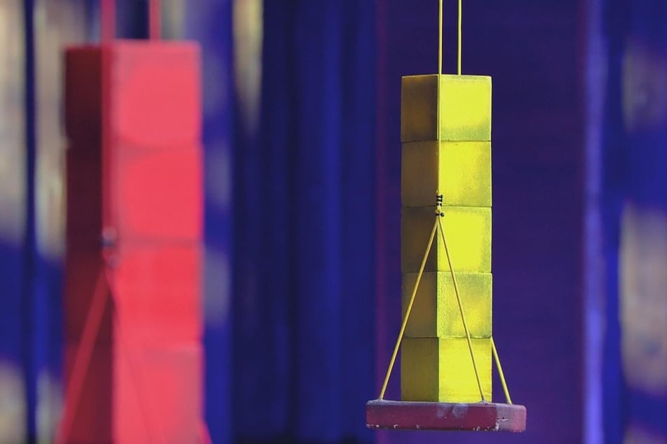 Der rote Turm von Edda und Micha hat sich als stabiler erwiesen.