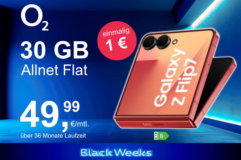 Das Samsung Galaxy Z Flip7 im o2 Mobile M für einmalig 1 Euro.