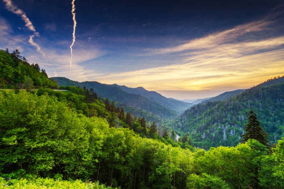 In dieser Berglandschaft der Great Smoky Mountains geschah das Jagdunglück.