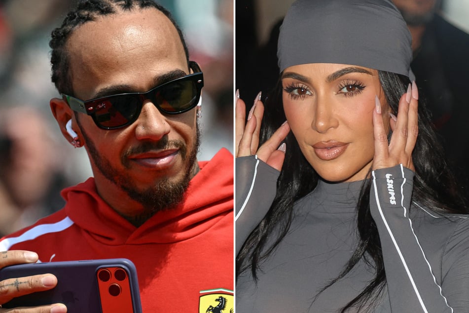 Kim Kardashian's (r.) romance with F1 driver Lewis Hamilton is heating up, as the two were just spotted out in Los Angeles after attending Coachella together!