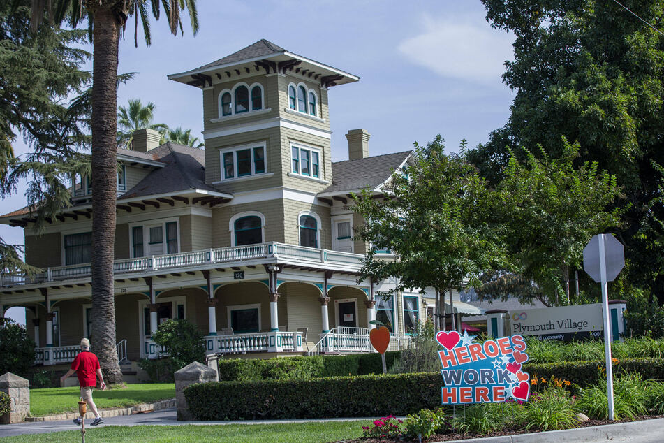 A nursing home in Redlands, California, which had one of the highest death rates from COVID-19 in October.