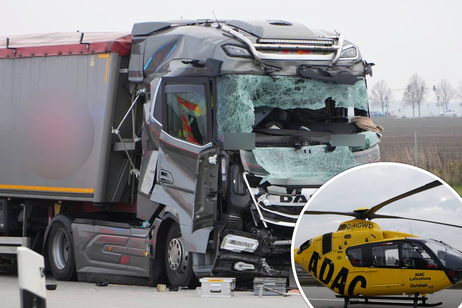 A38 nach Unfall voll gesperrt: Laster kracht in Schilderwagen