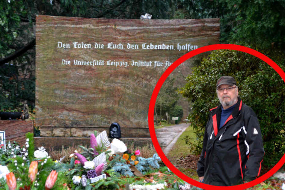Steffen Herz ist häufig auf dem Südfriedhof, um seine verstorbene Frau zu besuchen.