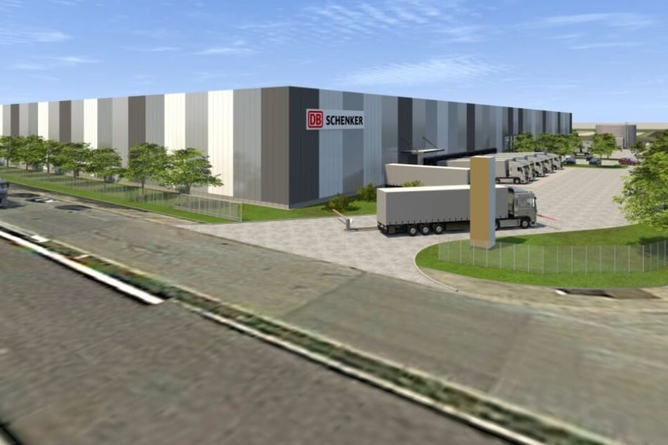 Das neue Logistikzentrum (hier noch als Grafik) braucht viele neue Mitarbeiter am Standort Radeburg.