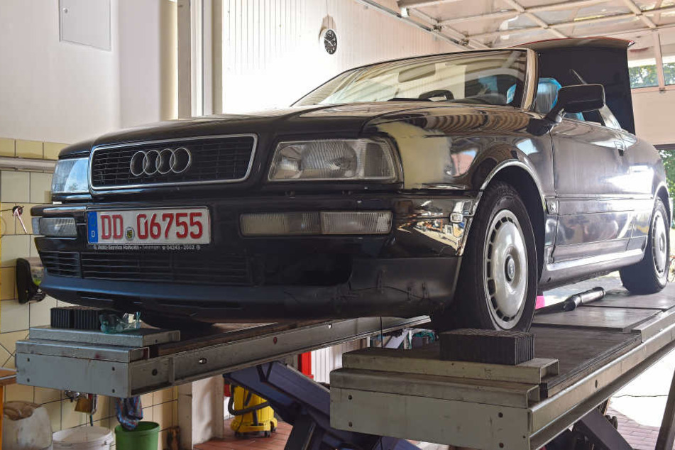 Das Audi 80-Cabrio (Baujahr 1990) vor der Aufmotzung.