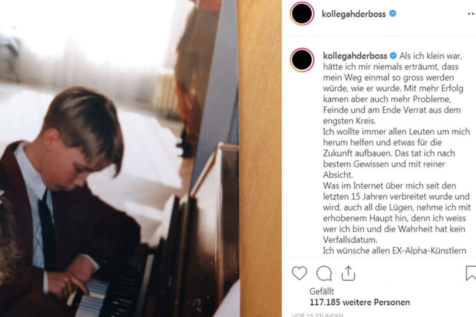 Im Posting spricht Kollegah in Rätseln.