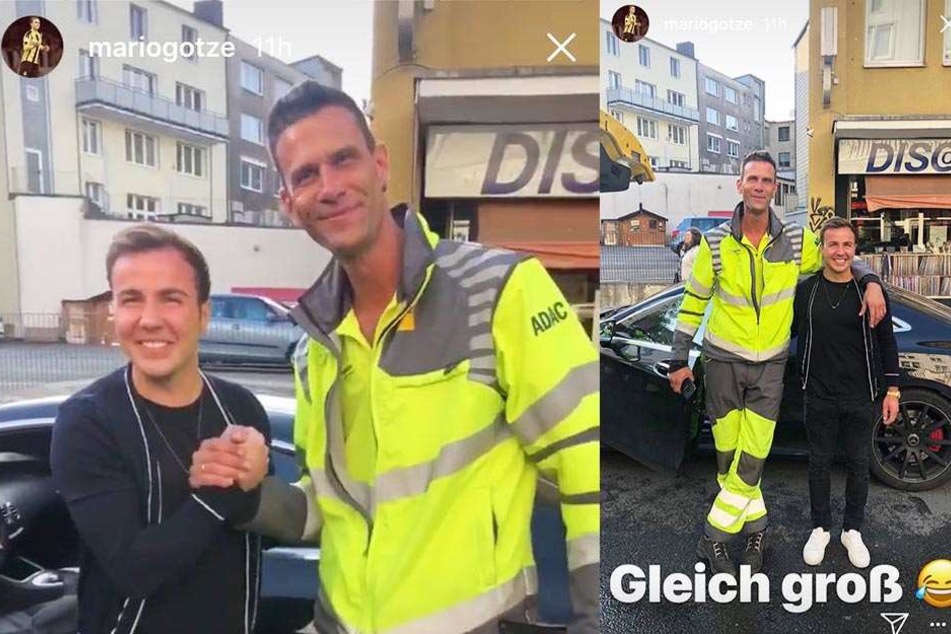 Am Ende gab es für den ADAC-Helfer noch ein lustiges Abschiedsfoto.