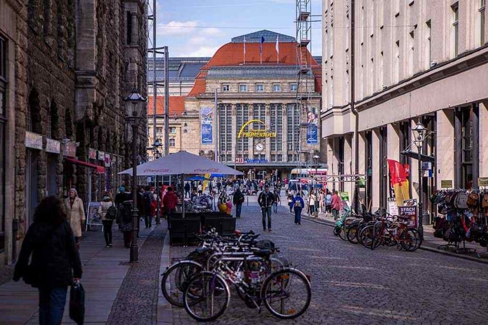 Die Nikolaistraße in Leipzig: Hier ereignete sich in der Nacht zum Mittwoch der Angriff - samt Gegenangriff.