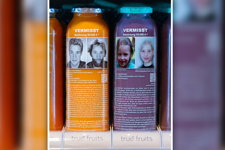 Der Smoothie-Hersteller "True Fruits" unterstützt die Fahndung nach zwei Vermissten.