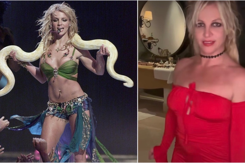 Britney Spears recently had a blast in Mexico and also looked back at her infamous snake dance 20 years ago.