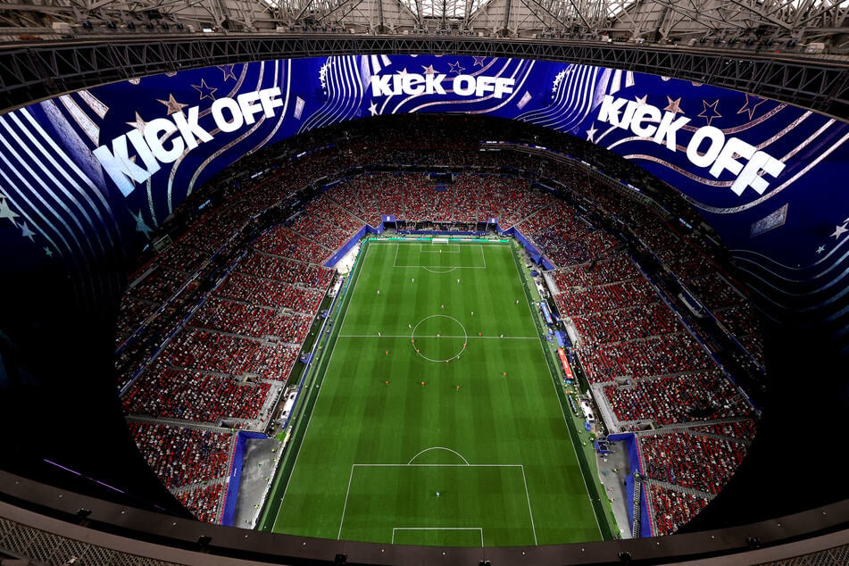 Das Atlanta-Stadion (Georgia, USA) von oben: Hier steigt am Abend das Spiel zwischen Tschechien und Südafrika.