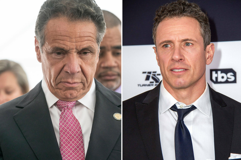 Chris Cuomo (r.) was found to have collaborated with his brother Andrew's team in the wake of the harassment scandal.
