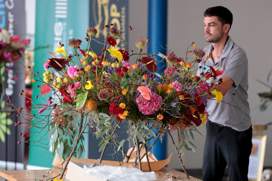 Noch bis Samstag treten die Blumenkünstler gegeneinander an.