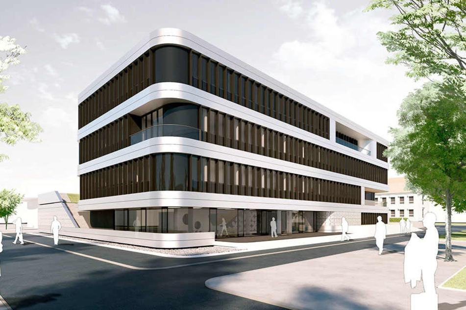 Dieses neue Gebäude für das Nationale Centrum für Tumorerkrankung (NCT)
entsteht derzeit an der Uni-Klinik.