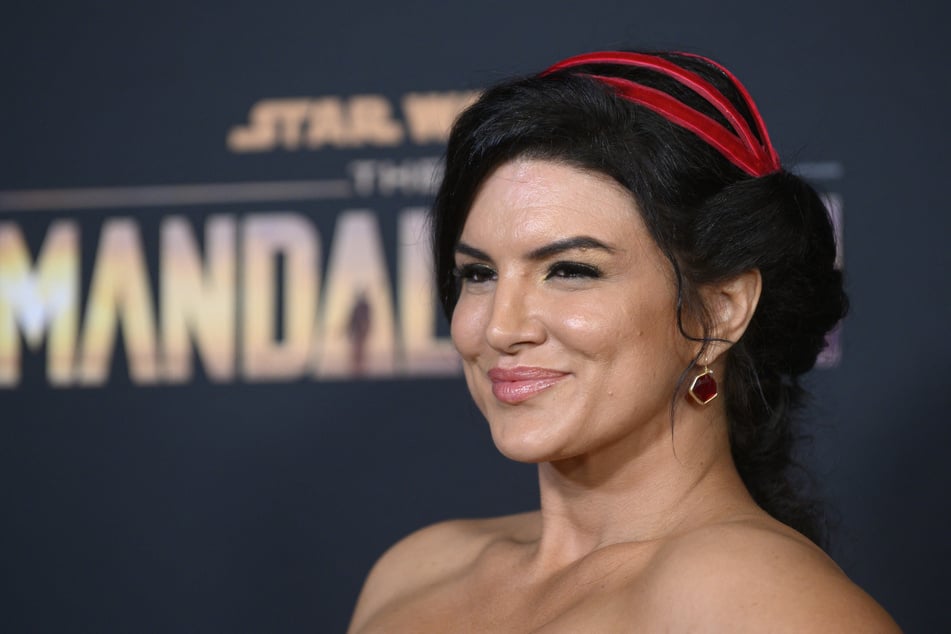 Gina Carano arrives for Disney+ World Premiere of The Mandalorian at El Capitan Theatre in Hollywood on November 13, 2019.