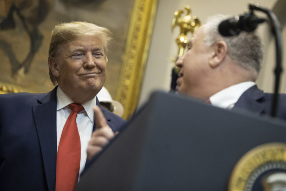 Donald Trump zeigte sich beim Pressetermin im Weißen Haus gut gelaunt.