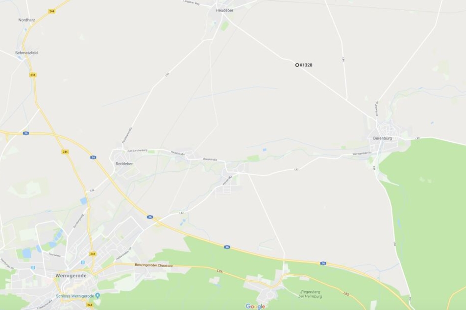 Der Unfall ereignete sich auf der K1328 zwischen Heuder und Derenburg im Landkreis Harz.