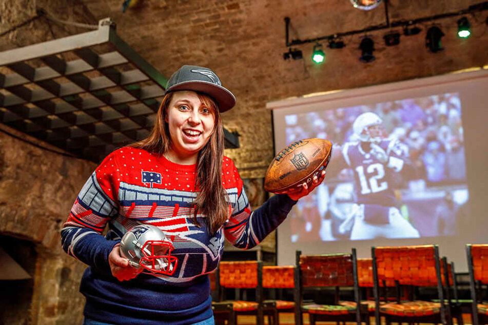 Absolut siegessicher: Die gebürtige Berlinerin Melanie Korbus (26) glaubt fest an einen Triumph "ihrer" Patriots.