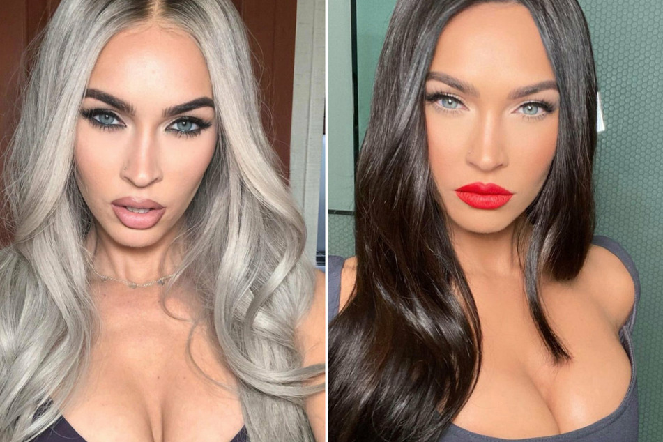 Over the weekend, Megan Fox teased her next film Johnny and Clyde by showing off her new blonde hairdo (l.).