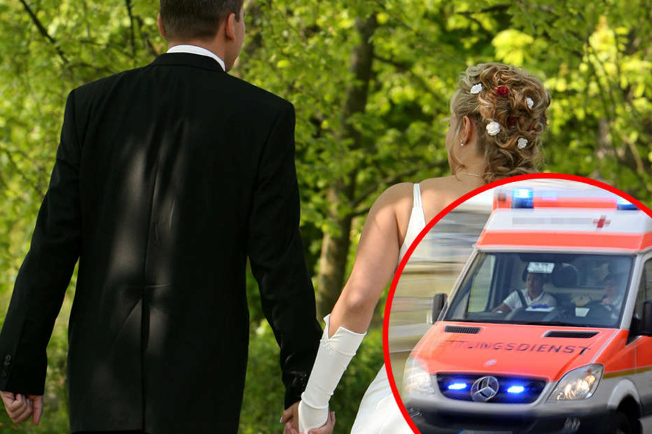 So hatte sich das Brautpaar seine Hochzeit sicher nicht vorgestellt... (Symbolbild)