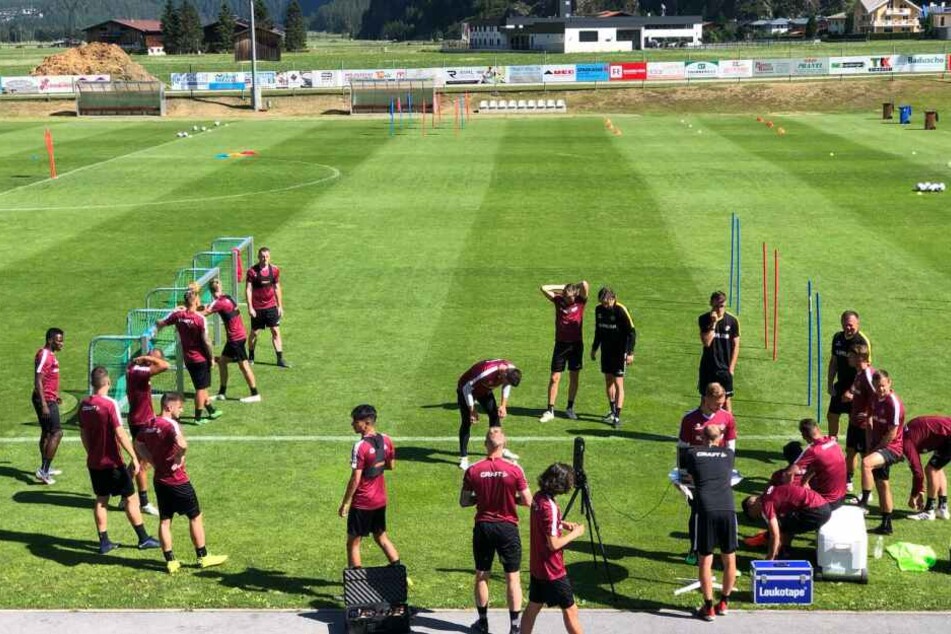 Die Dynamos schwitzen beim Training