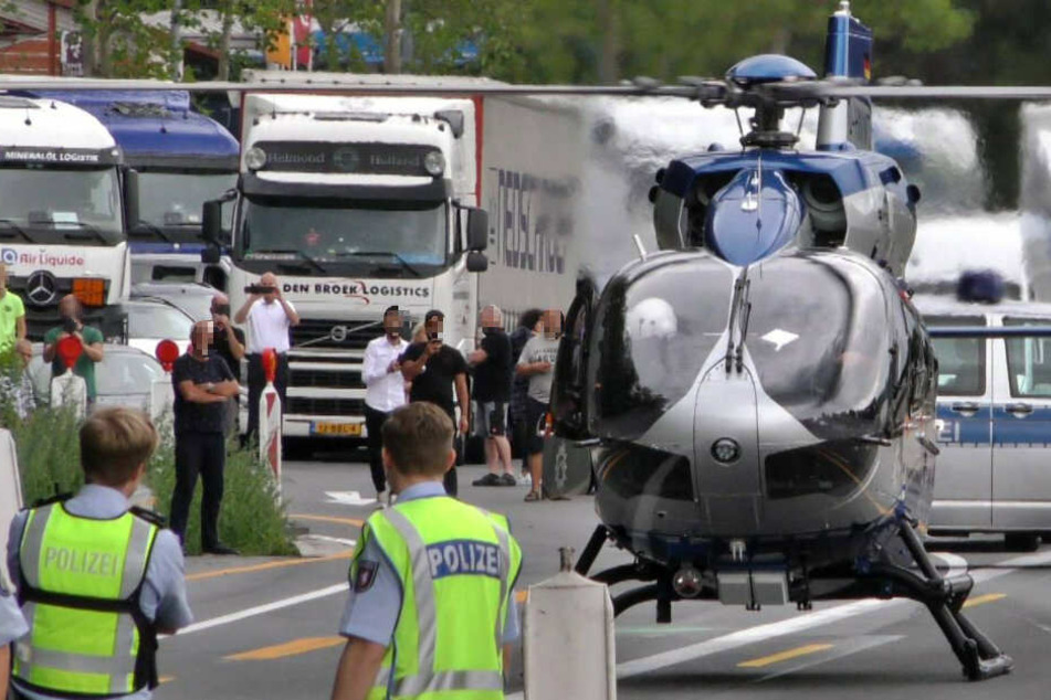 Ein Rettungshubschrauber wurde vor Ort eingesetzt.