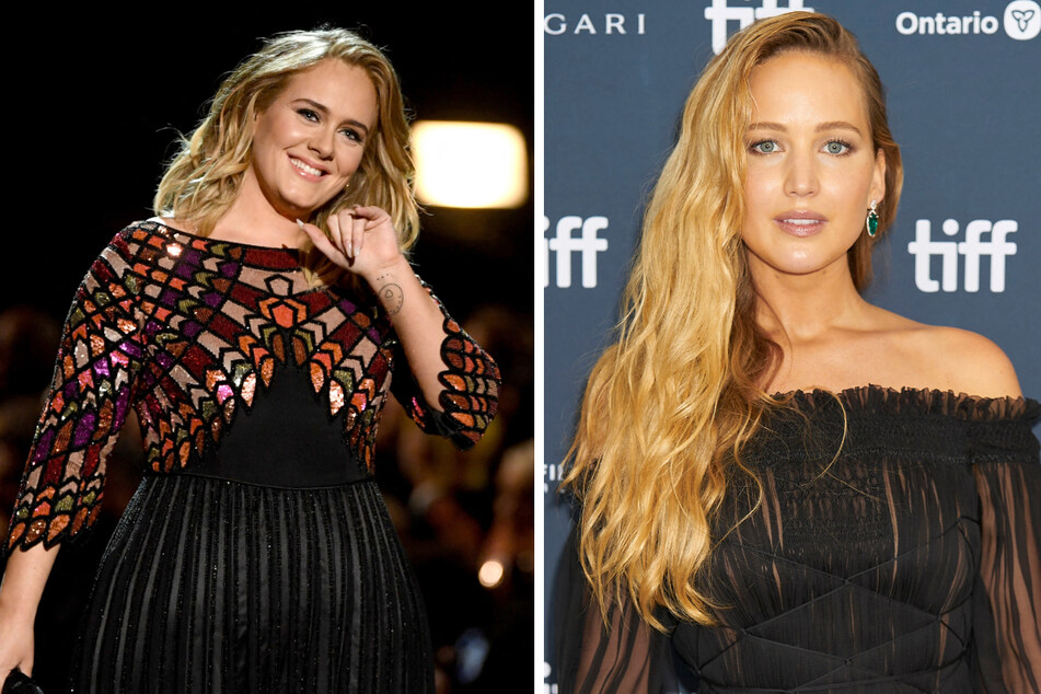 Maybe next time, Adele (l.) won't "go easy" on her friend Jennifer Lawrence.