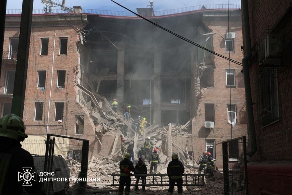 The massive attack on Dnipro wounded nearly 50 people, including two children.