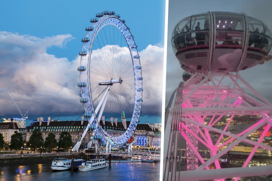 Sturm reißt Tür aus Riesenrad-Gondel: Familie sitzt in 120 Metern Höhe im London Eye fest