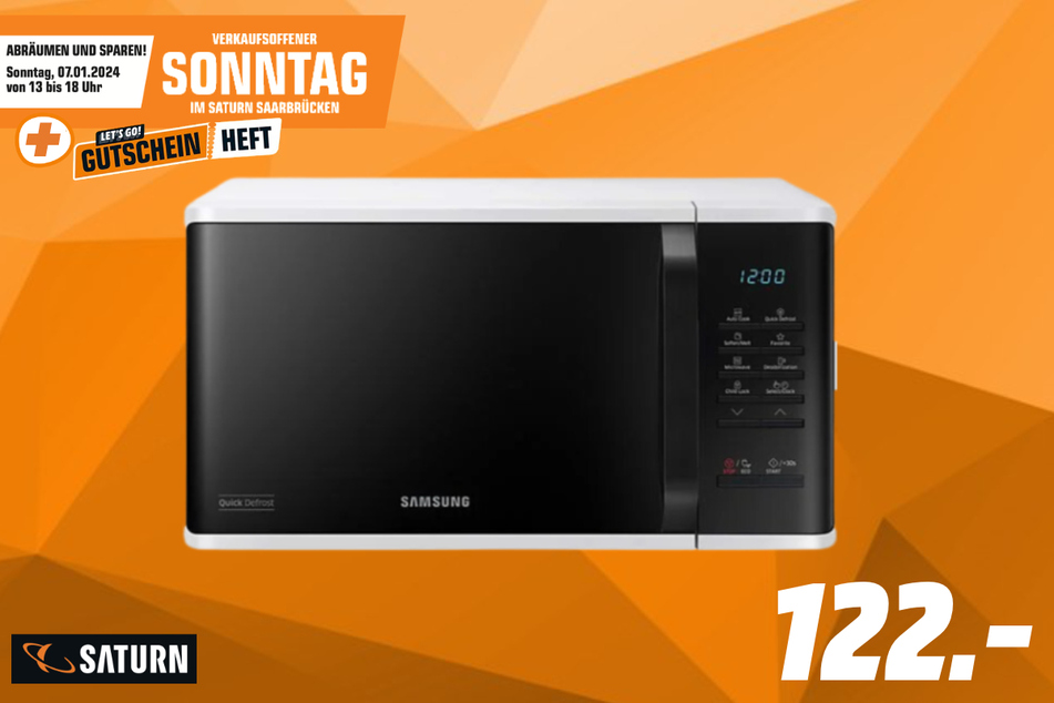 Samsung-Mikrowelle für 122 Euro.