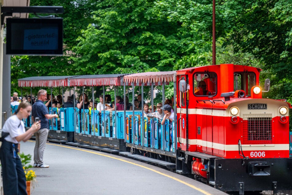 Bei der Parkeisenbahn dampft es am Pfingstsonntag gewaltig. (Archivbild)
