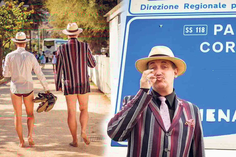 Barfuß in Palermo! Eigentlich würden wir diese beiden Herren jetzt auch gern von vorn sehen: Guido Gentzel (l.) und Pate Bert Callenbach.