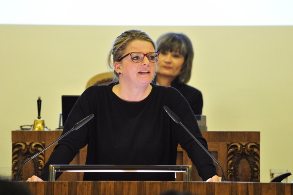Susanne Schaper (38), Fraktionsvorsitzende der Linken