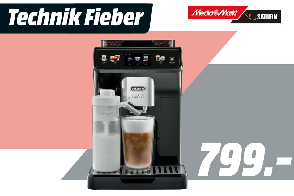 DeLonghi-Kaffeevollautomat für 799 Euro.