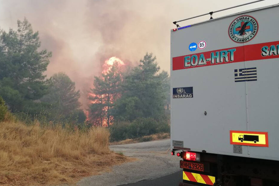 Am Samstag waren insgesamt unglaubliche 56 Brände in Griechenland ausgebrochen.