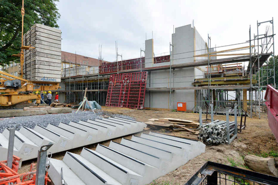 Aktuell läuft an der 30. Grundschule noch der Hochbau.