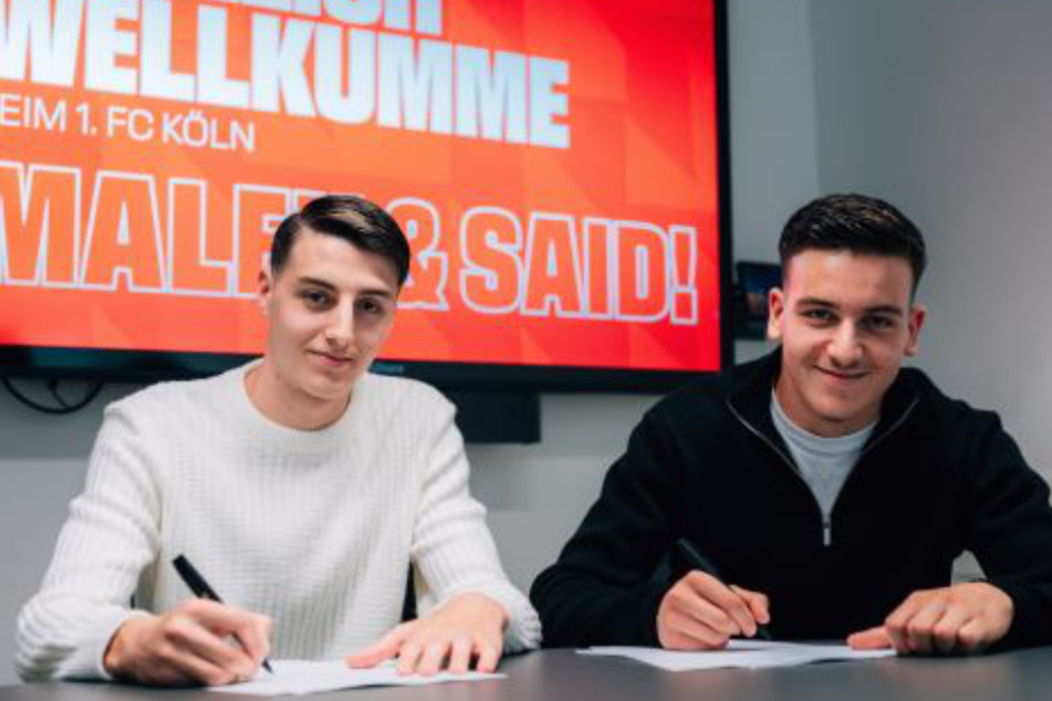 Malek (19) und Said El Mala (17) stehen ab sofort beim 1. FC Köln unter Vertrag.